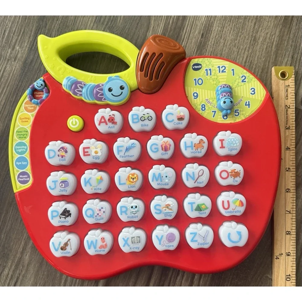 VTech ABC‎ Learning Apple Alphabet Electronic Learning Toy w/Lights & Sounds